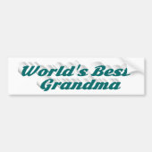 Achterrand groene tekst bumper sticker (Voorkant)