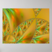 Achterrand sierpinski driehoek Fractal Art print (Voorkant)