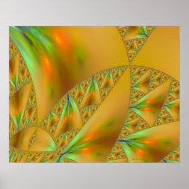 Achterrand sierpinski driehoek Fractal Art print