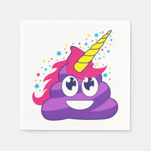 Achterschip van de Eenhoorn van Emoji het Paarse Servet