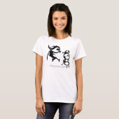 Achterste baby pop-T-shirt T-shirt (Voorkant volledig)