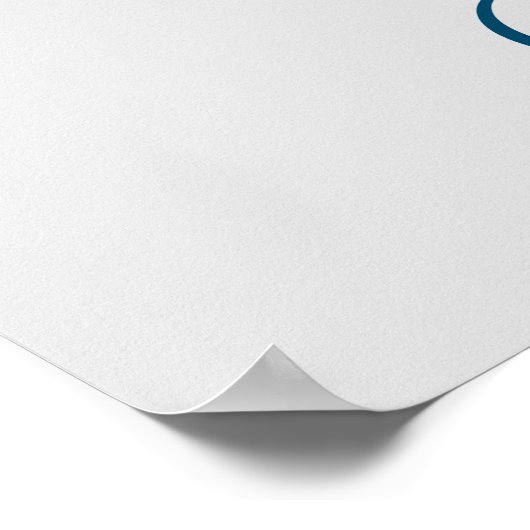 Achterste blauwe vogel, Poster (Hoek)