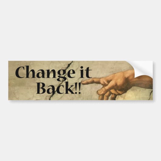 Achterste bumpersticker wijzigen (Voorkant)