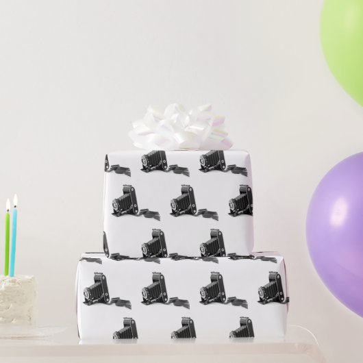 Achterste camera met film cadeaupapier (Feestgeschenken)