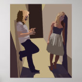 Achterste etappe van het concert poster