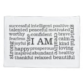 Achterste kleuren per dag ben ik positieve bewerin kussensloop (Achterkant)