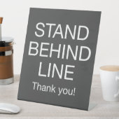 Achterste lijn reclamebord met voetstuk (Insitu)