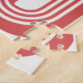 Achterste middeleeuwse stijlpatroon afdrukken legpuzzel (Zijkant)