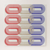 Achterste middeleeuwse stijlpatroon afdrukken legpuzzel (Horizontaal)