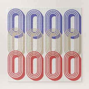 Achterste middeleeuwse stijlpatroon afdrukken legpuzzel