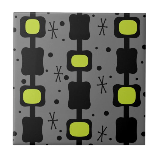 Achterste middelste moskolommen Kader Chartreuse Tegeltje (Voorkant)