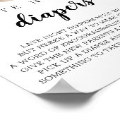 Achterste nachtelijke doekjes Waterverf bord Poster (Hoek)