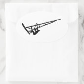 achterste ovale sticker (Tas)