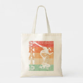 Achterste Schaats Skateboarder Skateboard Tote Bag (Achterkant)