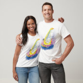 achterste t-shirt (Unisex)