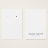 Achterste tekst Witte plaat Eenvoudige douanekaart Visitekaartje (Voorkant /achterkant)