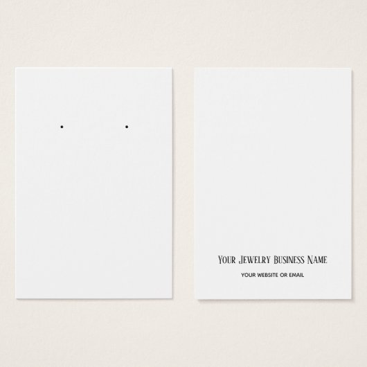 Achterste tekst Witte plaat Eenvoudige douanekaart Visitekaartje (Voorkant /achterkant)