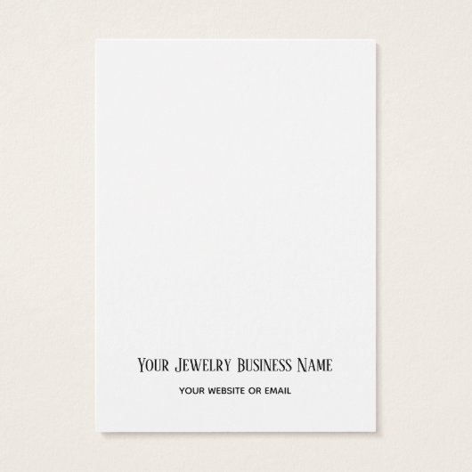 Achterste tekst Witte plaat Eenvoudige douanekaart Visitekaartje (Achterkant)