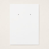 Achterste tekst Witte plaat Eenvoudige douanekaart Visitekaartje (Voorkant)