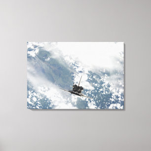 Achterste uitzicht van de drie hoofdmotoren canvas afdruk