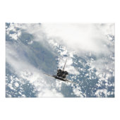 Achterste uitzicht van de drie hoofdmotoren foto afdruk (Voorkant)