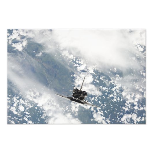 Achterste uitzicht van de drie hoofdmotoren foto afdruk (Voorkant)