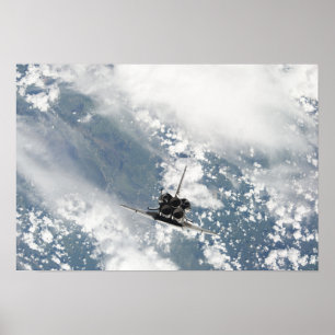 Achterste uitzicht van de drie hoofdmotoren poster