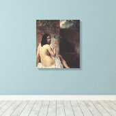 Achterste Uitzicht van een Bather (Francesco Hayez Canvas Afdruk (Insitu (Houten vloer))