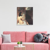 Achterste Uitzicht van een Bather (Francesco Hayez Canvas Afdruk (Insitu (Woonkamer))