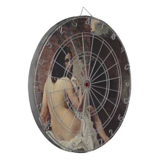 Achterste Uitzicht van een Bather (Francesco Hayez Dartbord (Voorkant Links)