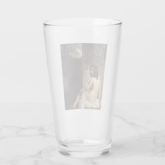 Achterste Uitzicht van een Bather (Francesco Hayez Glas (Achterkant)