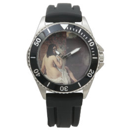 Achterste Uitzicht van een Bather (Francesco Hayez Horloge