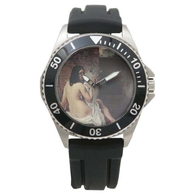 Achterste Uitzicht van een Bather (Francesco Hayez Horloge (Voorkant)