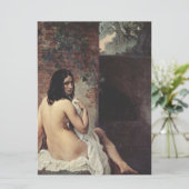 Achterste Uitzicht van een Bather (Francesco Hayez Kaart (Staand voorkant)