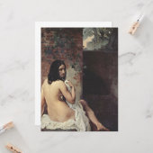 Achterste Uitzicht van een Bather (Francesco Hayez Kaart (Voorkant / Achterkant in situ)