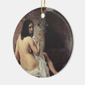 Achterste Uitzicht van een Bather (Francesco Hayez Keramisch Ornament (Links)
