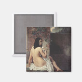 Achterste Uitzicht van een Bather (Francesco Hayez Magneet (Voorkant / Achterkant)