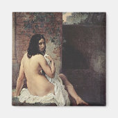 Achterste Uitzicht van een Bather (Francesco Hayez Magneet (Voorkant)