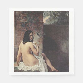 Achterste Uitzicht van een Bather (Francesco Hayez Servet