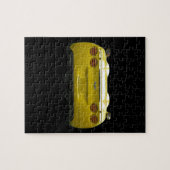 Achterste Uitzicht van een geel aangepast corvette Legpuzzel (Horizontaal)