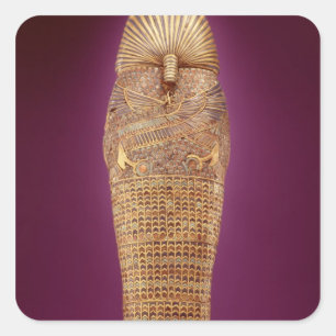 Achterste uitzicht van een van de kanopische doods vierkante sticker