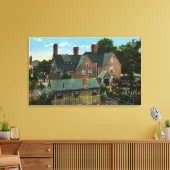 Achterste Uitzicht van het Huis van Zeven Gables Canvas Afdruk (Insitu (Woonkamer))