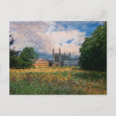 Achterste uitzicht van King's College in Cambridge Briefkaart (Voorkant)