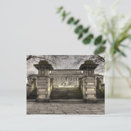 Achterste uitzicht van St Georges Hall Liverpool,  Briefkaart (Staand voorkant)