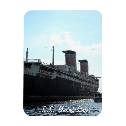 Achtersteven van S.S. United States Magneet (Verticaal)