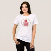 Achterstevoren gestresst zijn desserts Tri-Blend shirt (Voorkant volledig)