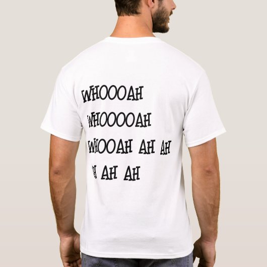 Achterstraten, van de baas t-shirt (Achterkant)