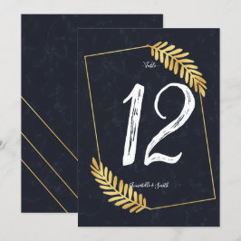 Achtertabelnummer Golden Lijst Navy Kaart