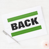 ACHTERTEKST RECHTHOEKIGE STICKER (Envelop)