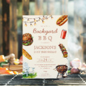 Achtertuin Barbecue BBQ zomer verjaardagsfeestje Kaart